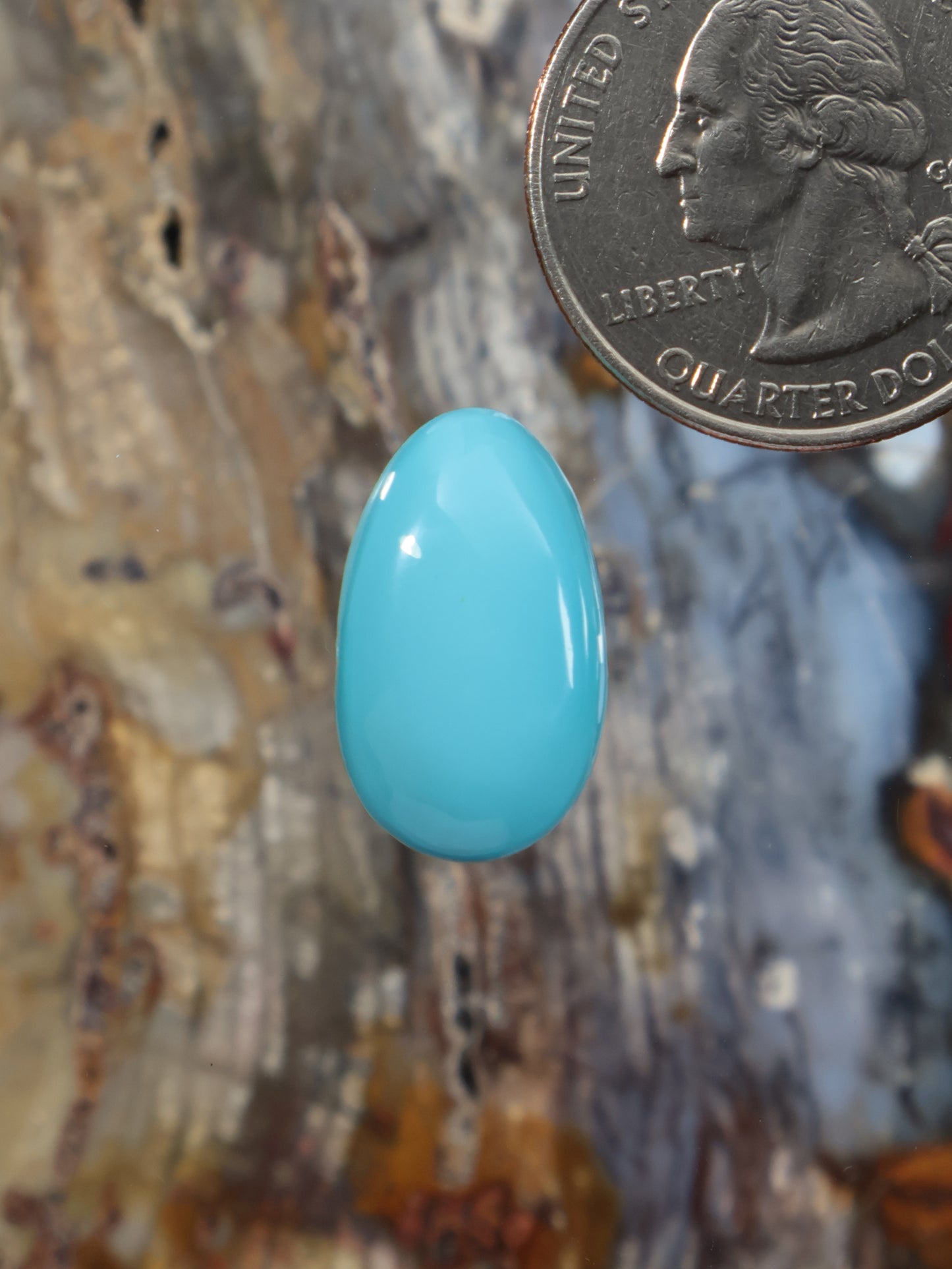 oval cabochon gemstone, smooth polished surface