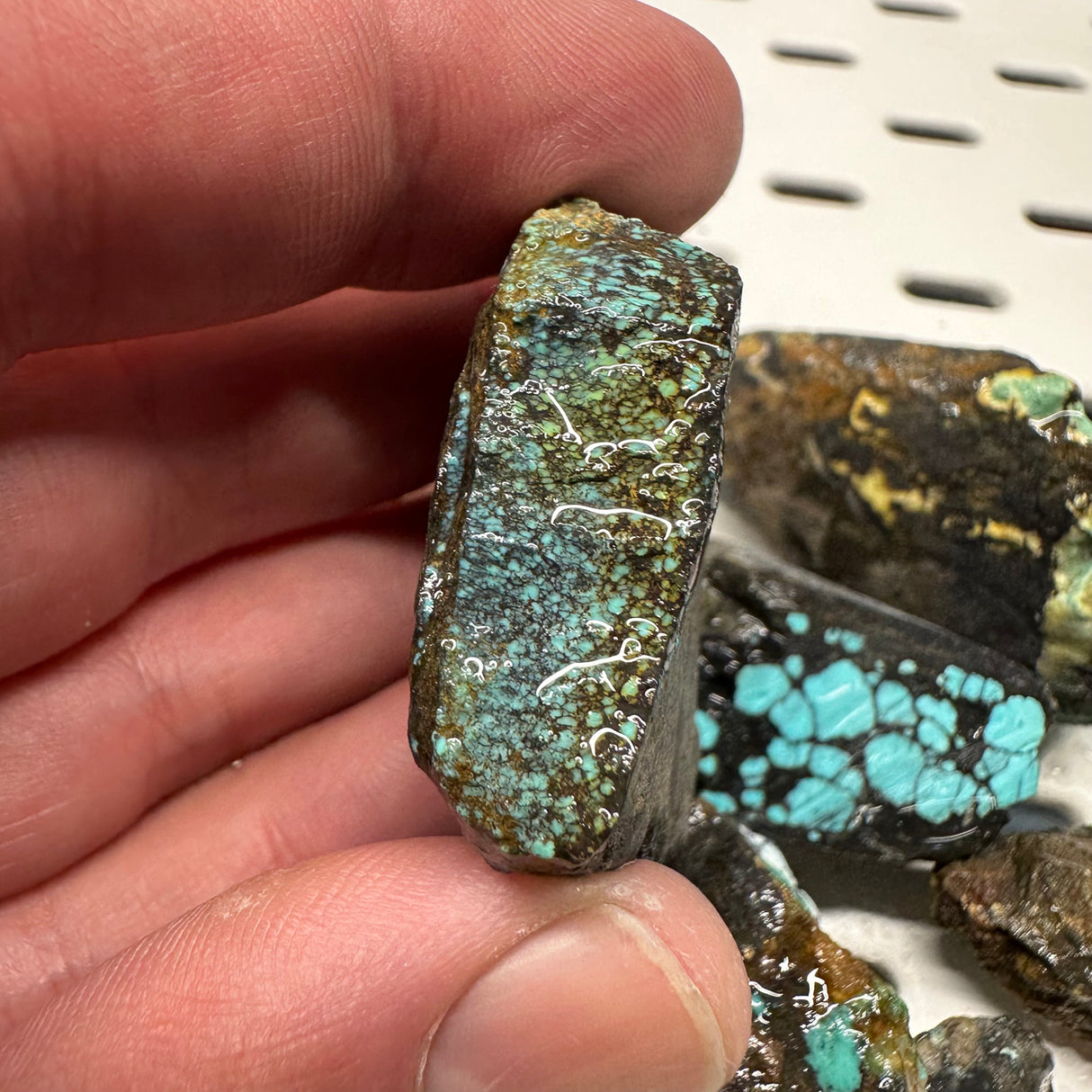 Natural Hubei Turquoise Rough 292g Lot