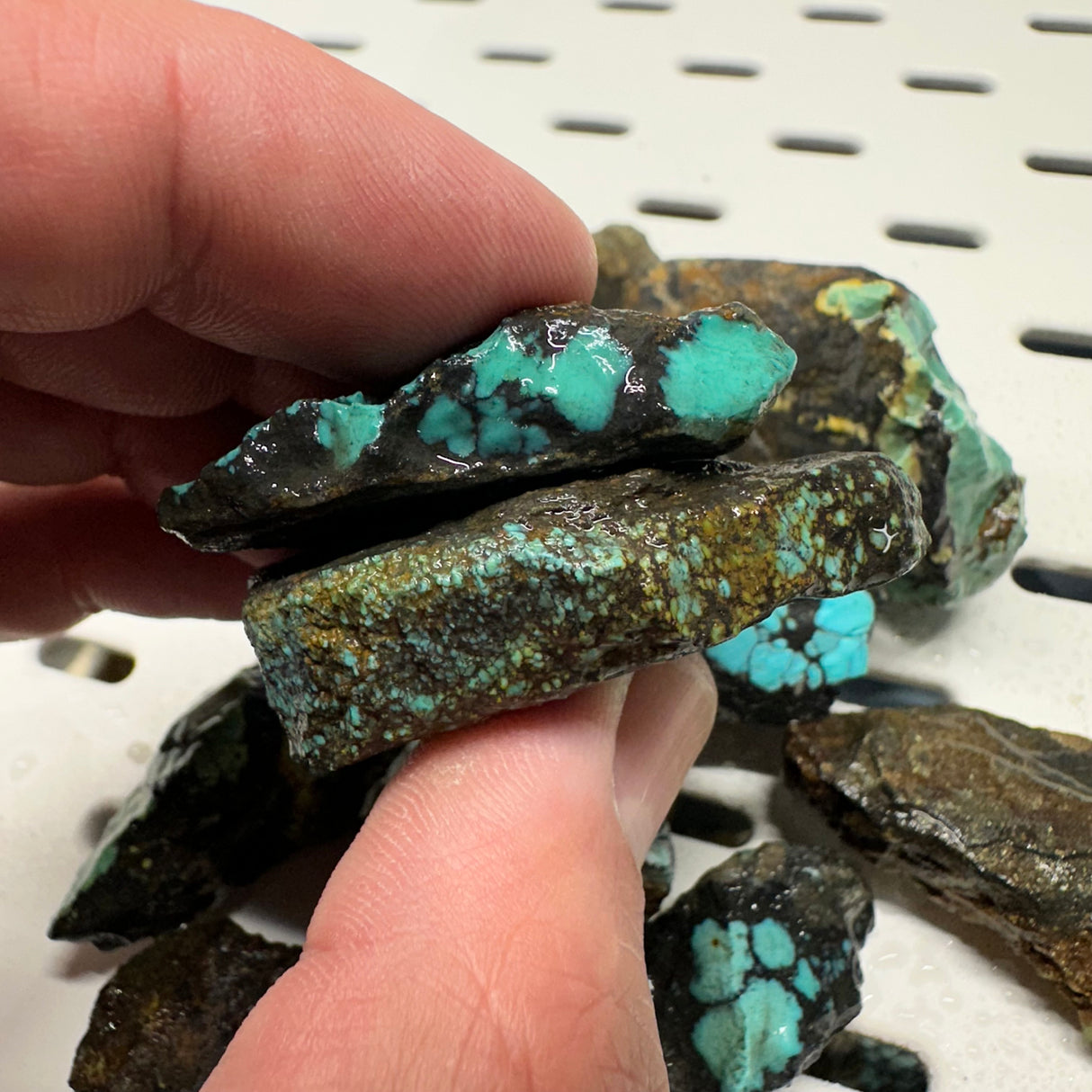 Natural Hubei Turquoise Rough 292g Lot