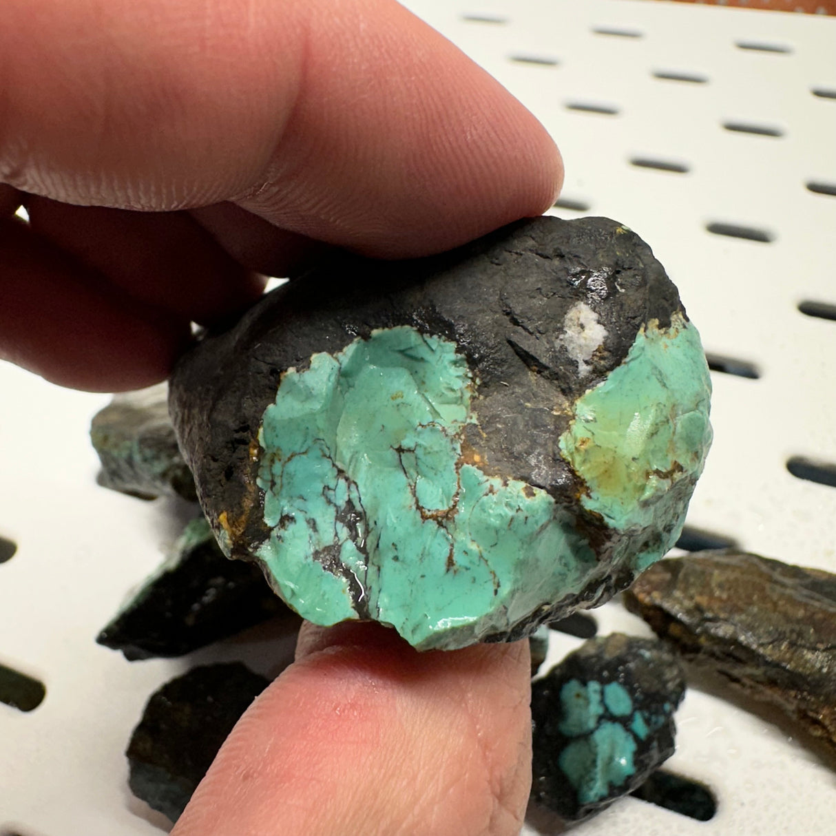 Natural Hubei Turquoise Rough 292g Lot