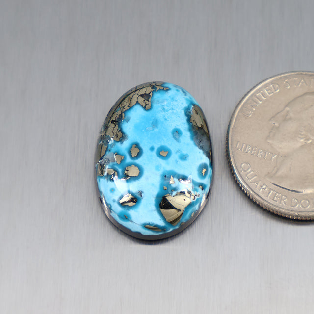 P Blue Turquoise Cabochon A225