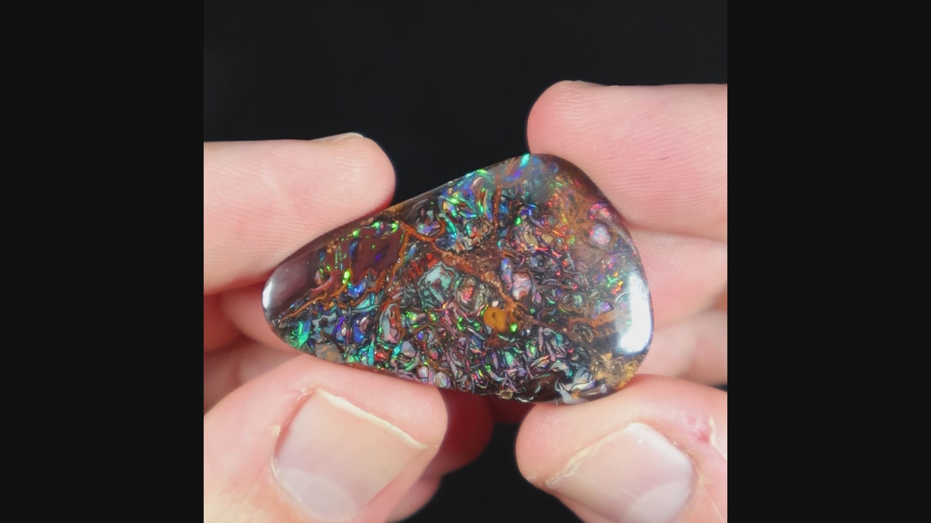 Boulder opal stone