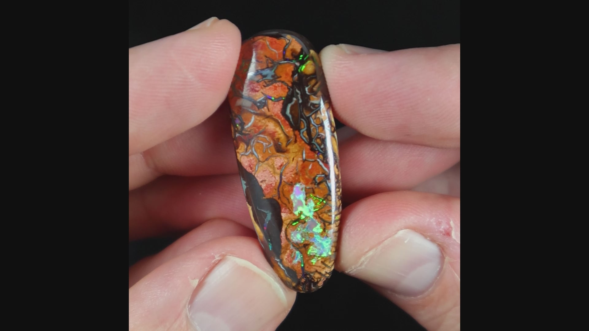 Boulder opal stone