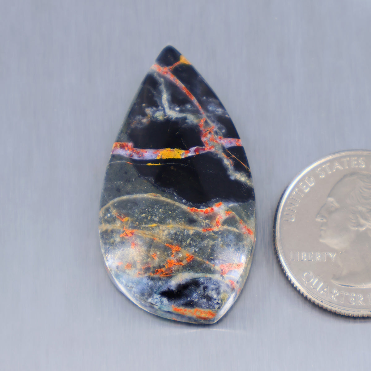 Bumblebee Seam Agate Cabochon A305