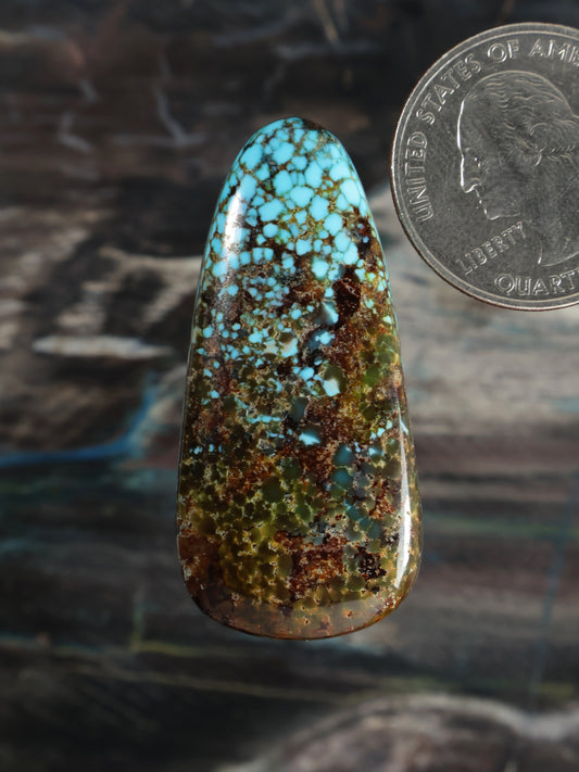 Kingman Red Web Turquoise Cabochon A244