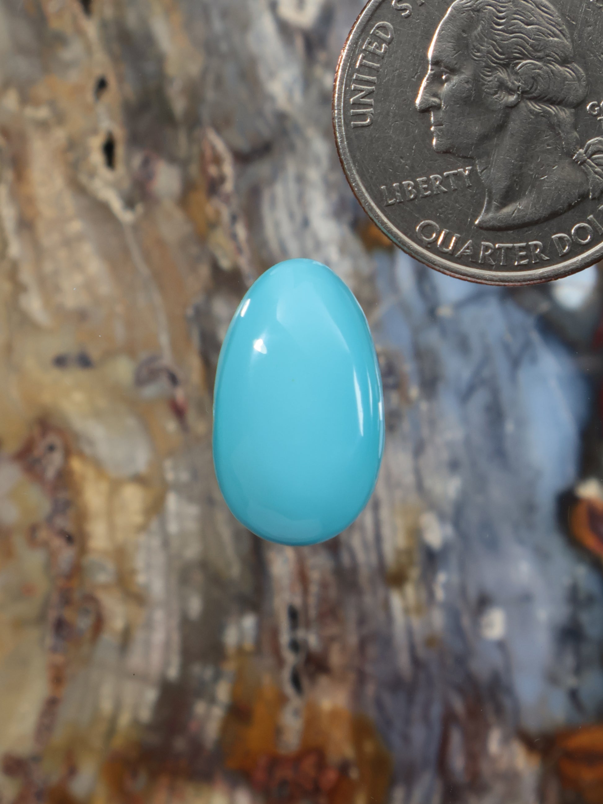 oval cabochon gemstone, smooth polished surface