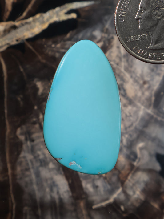 Turquoise cabochon gemstone teardrop shape
