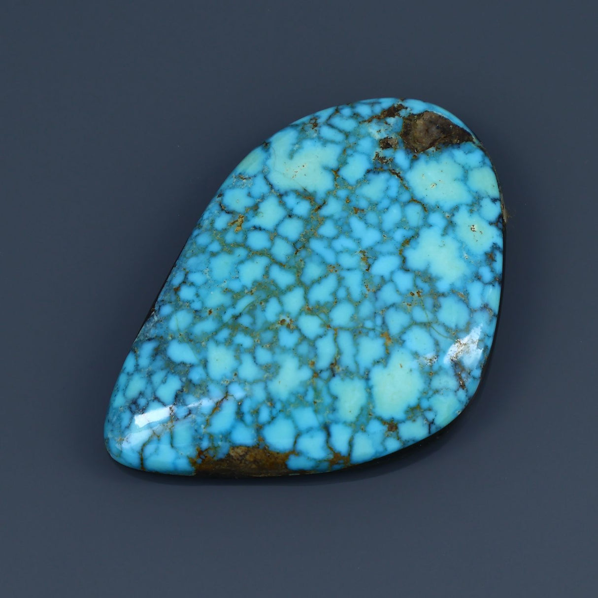 Kingman Waterweb Turquoise Cabochon A066