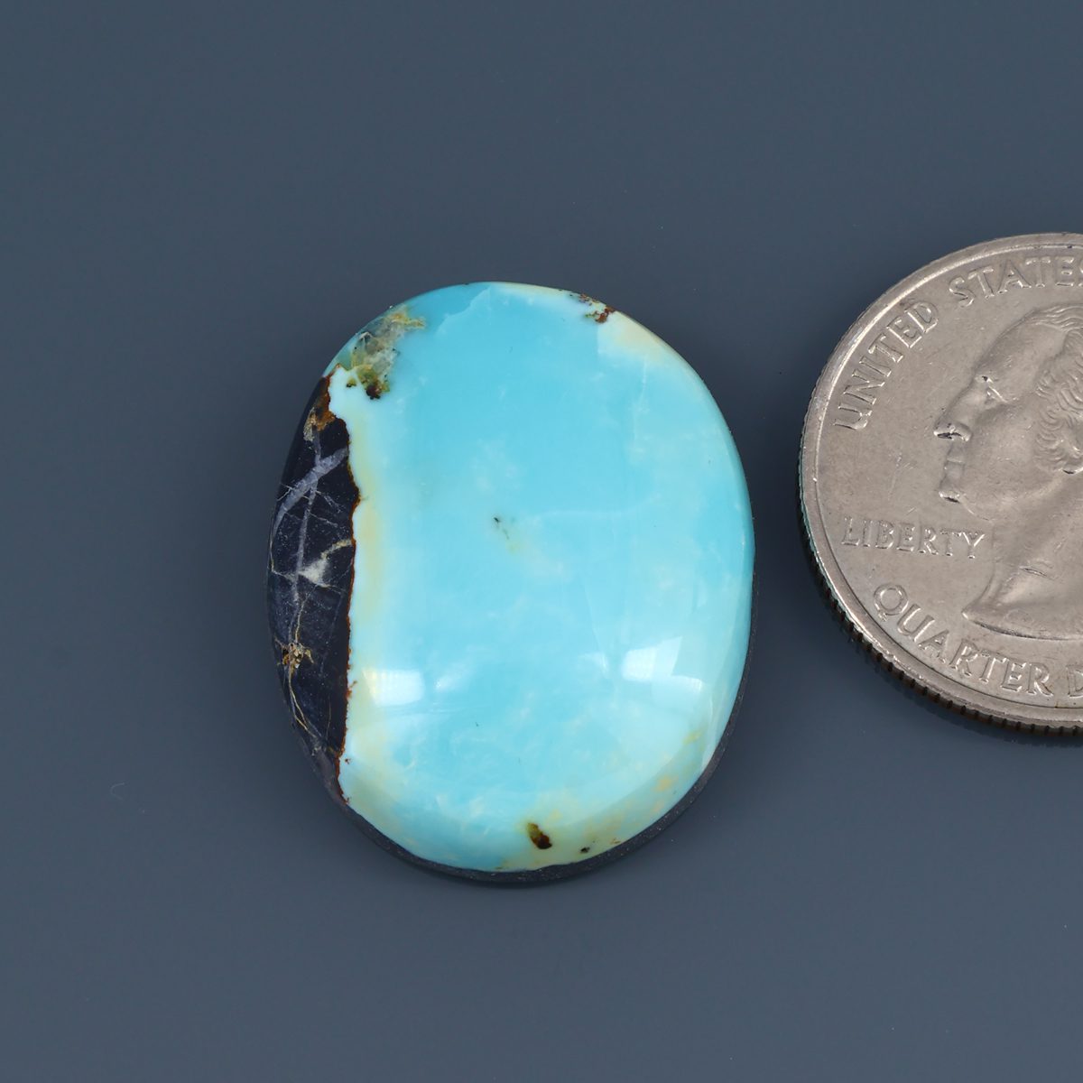 Iron Maiden Turquoise Cabochon A104