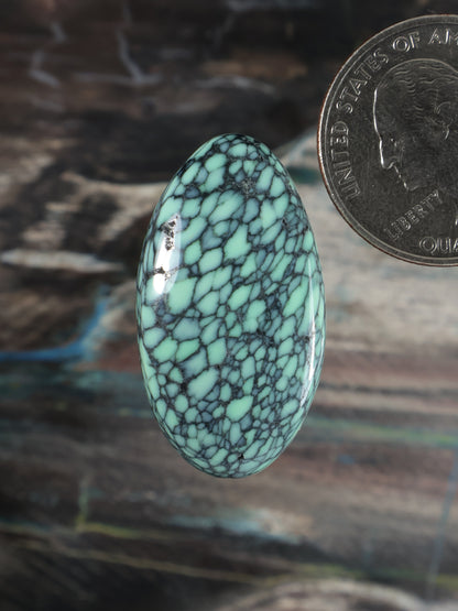 Natural Emerald Rose Variscite Cab B702