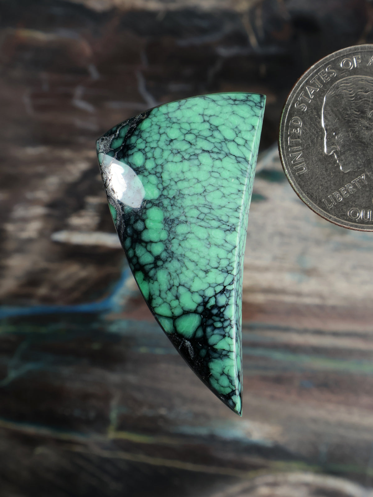 Natural Emerald Rose Variscite Cab A168