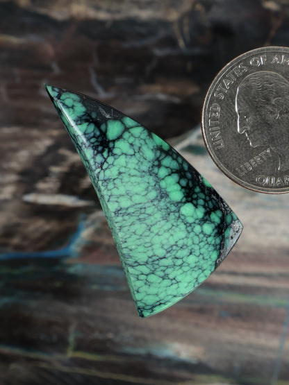 Natural Emerald Rose Variscite Cab A168