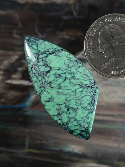 Natural Emerald Rose Variscite Cab A170