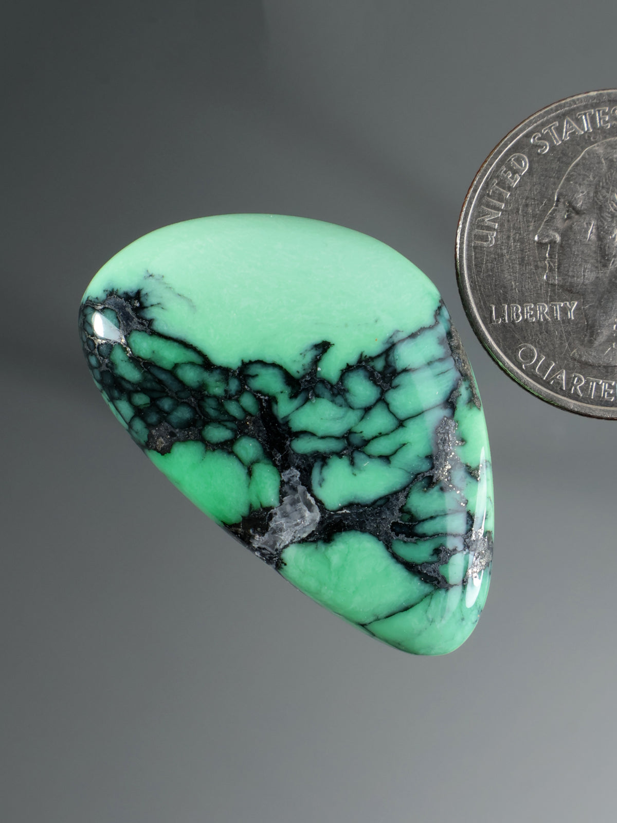 Natural Emerald Rose Variscite Cab B160