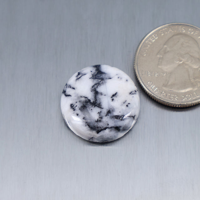 White Feather Cabochon A227